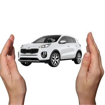 unsecured rental car with driver